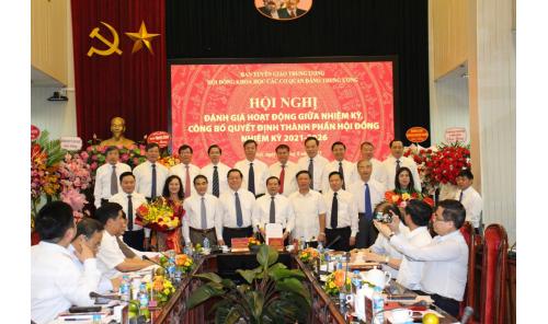 Giám đốc - Tổng Biên tập Nhà xuất bản giữ chức danh Ủy viên Hội đồng Khoa học các cơ quan Đảng Trung ương nhiệm kỳ 2021 - 2026