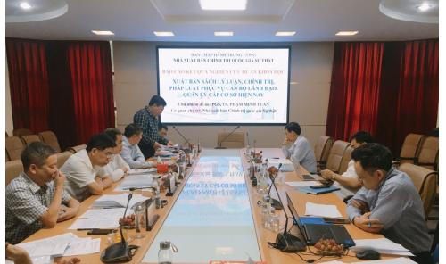 Nghiệm thu Đề án khoa học cấp Bộ (Ban Đảng)