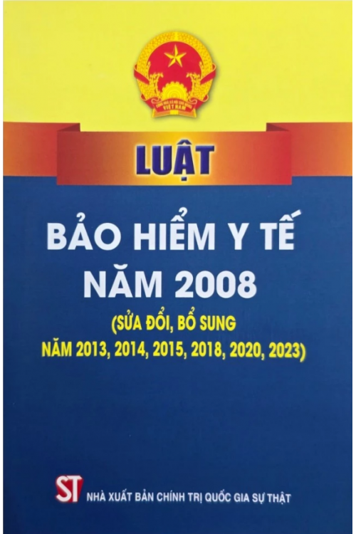 Luật Bảo hiểm y tế năm 2008 (sửa đổi, bổ sung năm 2013,2014,2015,2018,2020,2023)