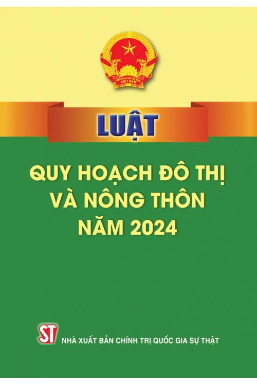 Luật Quy hoạch và đô thị nông thôn năm 2024