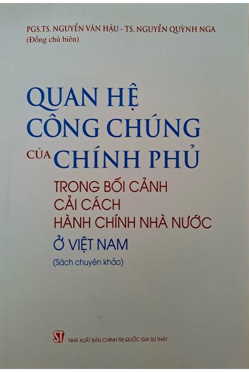 Quan hệ công chúng của Chính phủ trong bối cảnh cải cách hành chính nhà nước