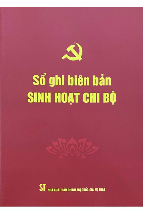 Sổ ghi biên bản sinh hoạt chi bộ