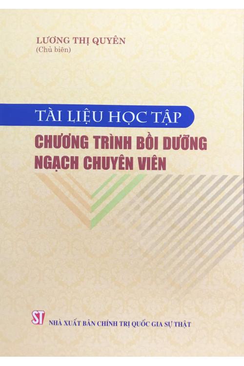 Tài liệu học tập chương trình bồi dưỡng ngạch chuyên viên