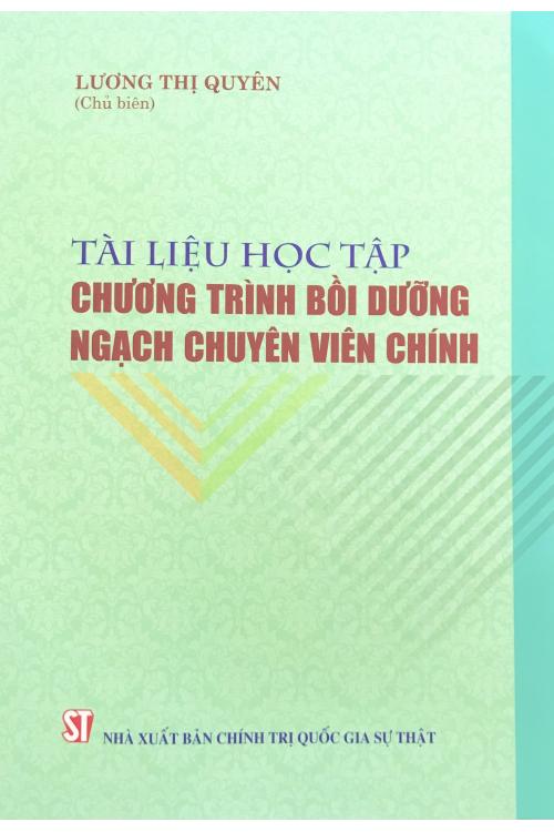 Tài liệu học tập chương trình bồi dưỡng ngạch chuyên viên chính